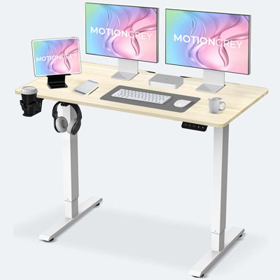 Bureau debout électrique en L