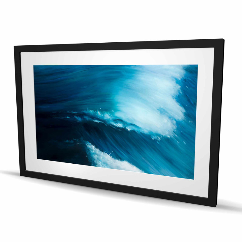 «Unleashed Sea» - Reproduction mate encadrée blanche décorative