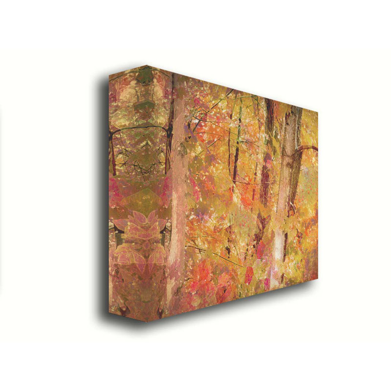 Klimt's Forest par Hal Halli. Estampe numérique, H 30 po x l 40 po, Toile tendue, Ne pas appliquer