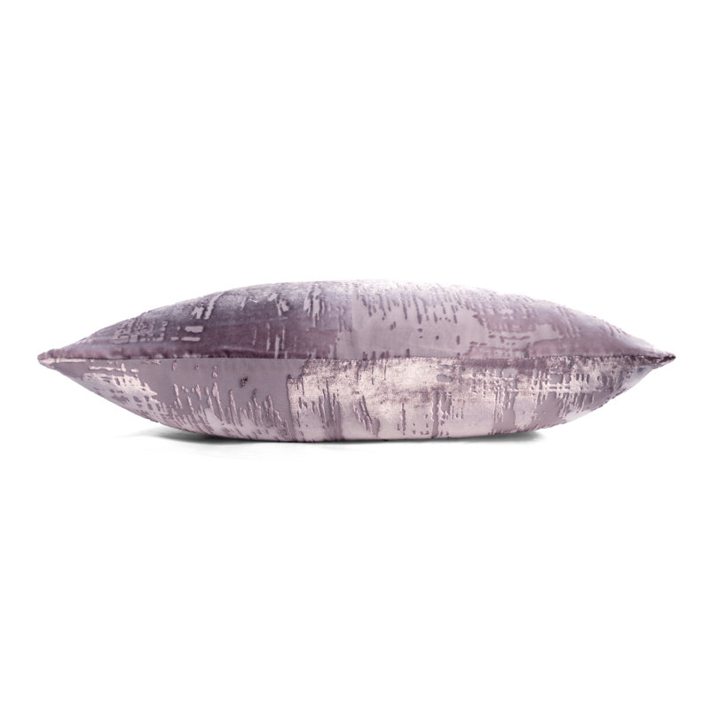 Brush Stroke Square Pillow Cover & Insert, 22"H x 22"W, Thistle