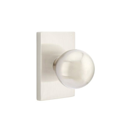 Passage Orb Knob with Rectangular Rosette