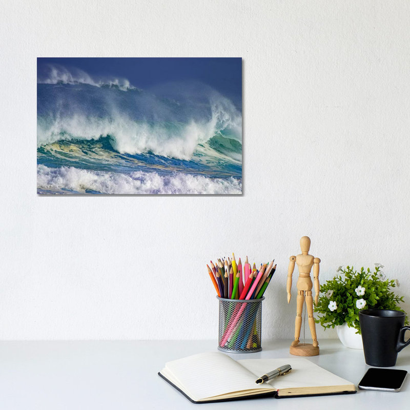 «Storm Waves, North Shore, Oahu, Hawaii» par Stuart Westmorland - photographie sur toile tendue