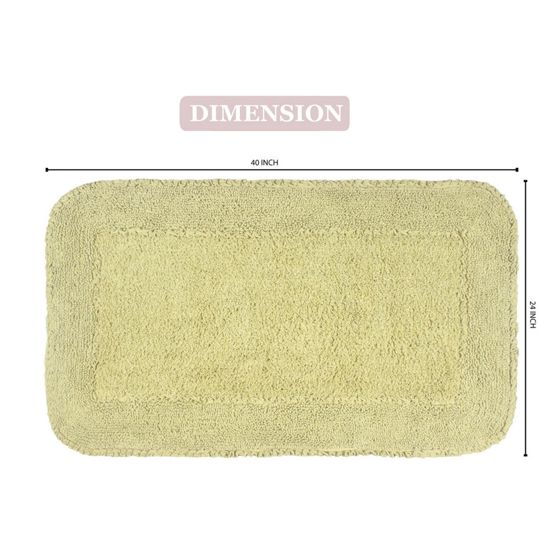 Maytham Bath Rug, Green, Rectangle - 24" W x 40" L