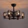 Cantin 24.8" Classic Black Caged Farmhouse Ceiling Fan With Light Kit and Remote Control