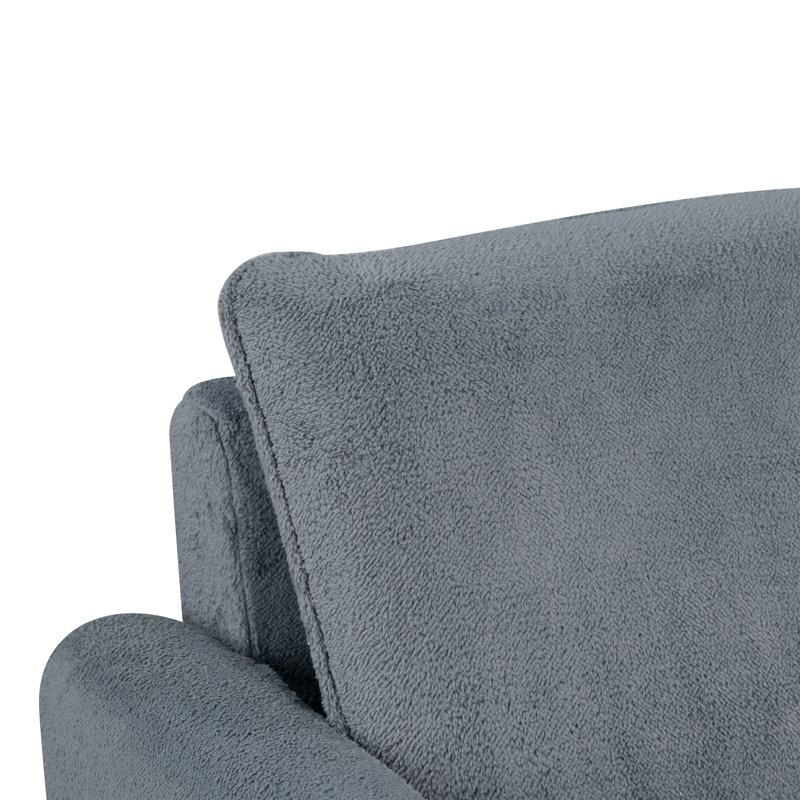 Breelin Swivel Chair, Light Gray 100% Polyester