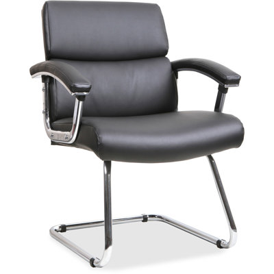 Sled Base Leather Guest Chair