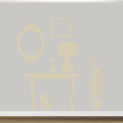 Abstract Non-Wall Damaging Wall Decal
