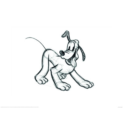 Pluto (Sketch) Paper Print