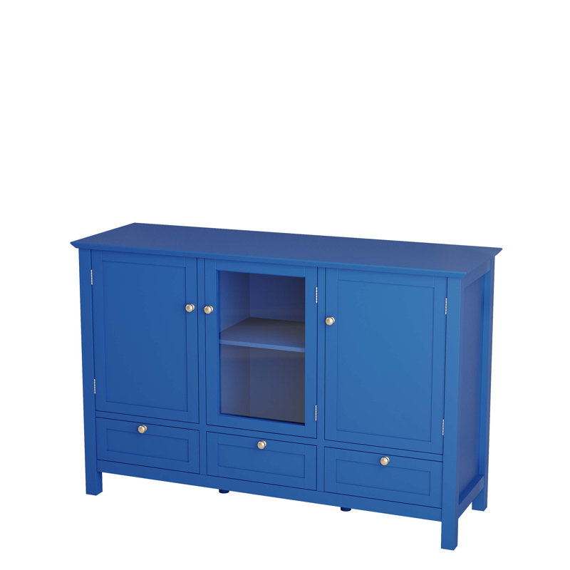 Buffet décoratif 3 portes Andrewson, Bleu
