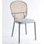 Ensemble de chaises de salle à manger et de café noir et gris NOIR et gris