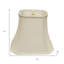 Abat-jour cloche en soie blanche Monay Shantung-355467187