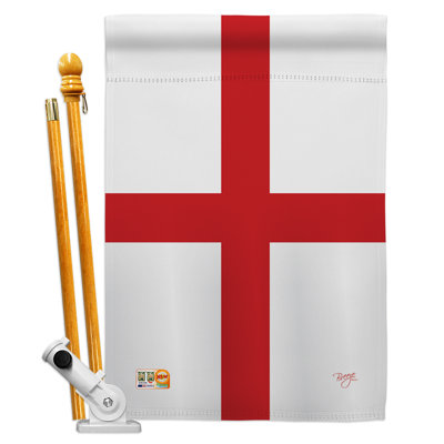 Double Sided 40'' H x 28'' W Polyester Flag Set