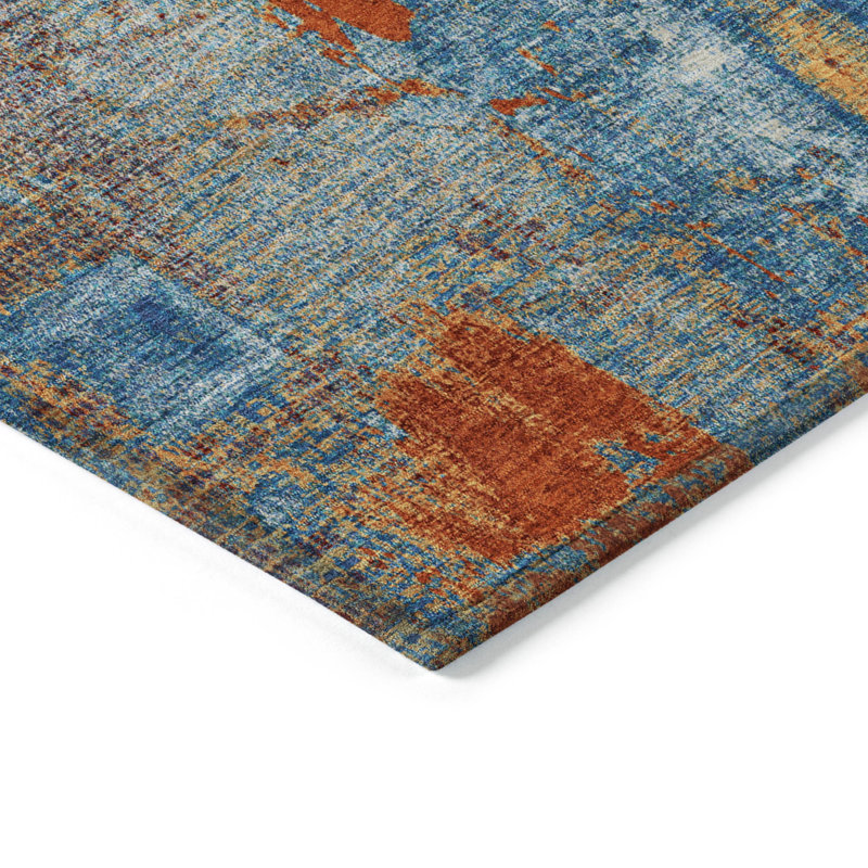 Tapis intérieur / extérieur lavable à la machine ACN989 1 pi 8 po x 2 pi 6 po, Rectangle 3' x 5'