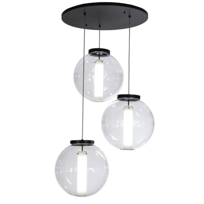 Greenbriar Oak 3 - Light LED Pendant