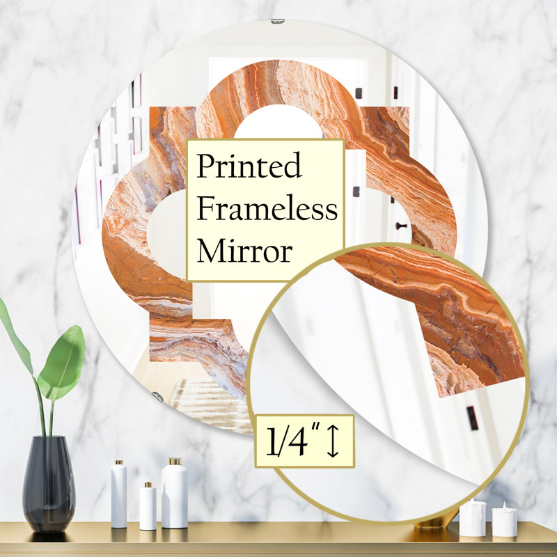 Miroir mural Marble Geode 2, 31,5 po x 31,5 po