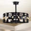 Helle 25 Inch Elegant Matte Black Ceiling Fan With Remote