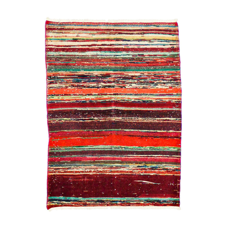 Tapis contemporain multicolore 4 x 6