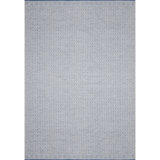 Global Recycled Standard Pearly Hand-Woven Loop Pile Recycled Rug Denim Blue