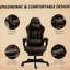 Fauteuil inclinable pivotant en cuir de polyuréthane avec dossier haut, support lombaire et hauteur réglable-1898978805