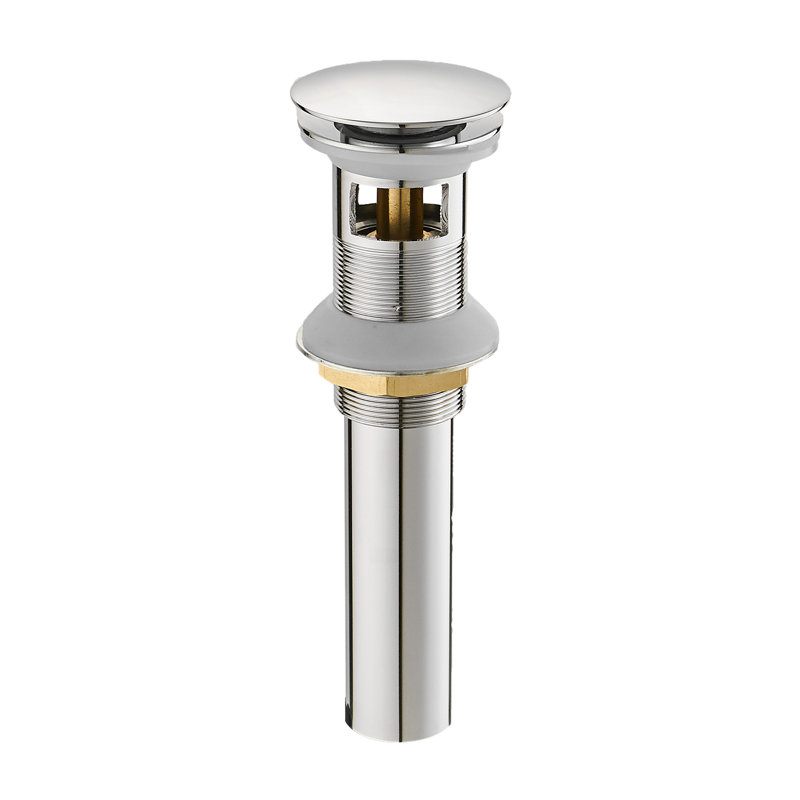 Bonde escamotable de lavabo de salle de bain, Oui, Chrome poli