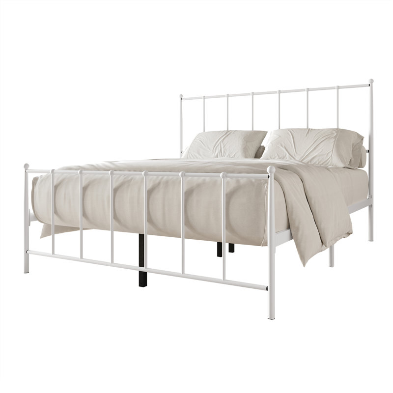 Makaelyn Metal Bed, King, White