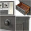 Ensembles de chambre à coucher 6 pièces, ensembles de meubles de chambre à coucher en bois très grand avec lit très grand