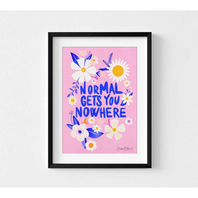 La normale «Gets You Nowhere» - impression florale inspirante