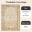 Rectangle 160 cm x 230 cm Shaggy Washable Area Rug
