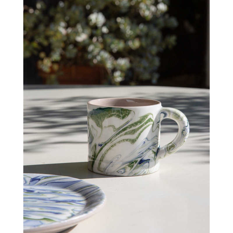 Grande tasse marbrée, Océan