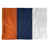 Orange et bleu marine