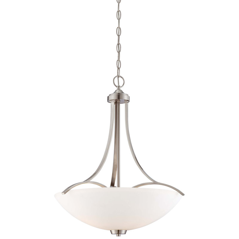 Raborn 3 - Light Unique/Statement Pendant, Brushed Nickel