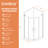 75" Height Frameless Corner Shower Enclosures Bathroom Double Sliding Glass Shower Door 1/4 in. Tempered Glass Door-122921397