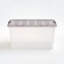 IRIS 72 pte / 18 gallons Boîtes de rangement en plastique avec couvercles transparents