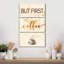 «Coffee Cup First» sur toile, ensemble de 3 pièces-1081232871