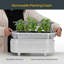 Mini pot à fleurs avec support Permasteel, blanc-124310548