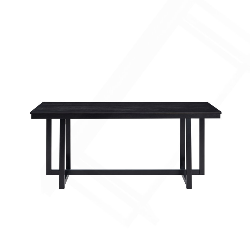 Black Finish Dining Table