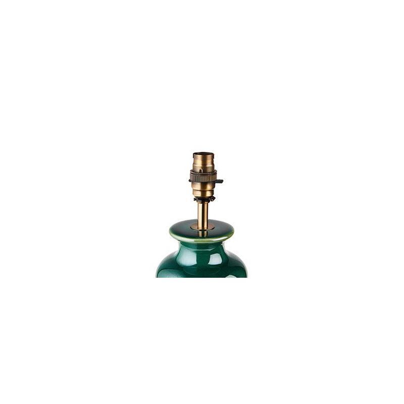 Monroe Ceramic, Steel And Brass Table Lamp