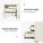 Amberlyn 28.2" W Traditional 2-Drawer End Table with Charging Station and Solid Wood Legs and Open Shelf-87804966