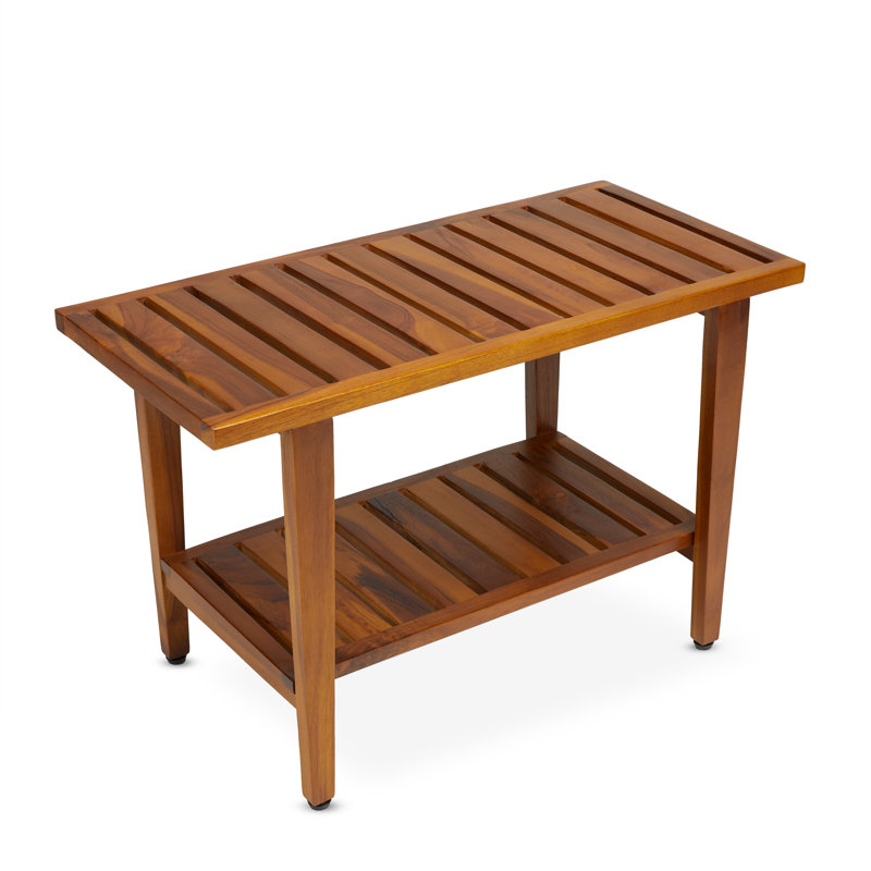 30'' W Teak Shower Bench