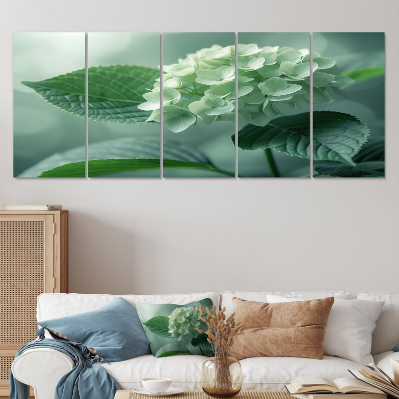 Ensemble de décorations murales hortensia tropicale, H 32 po x l 80 po