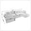 Canapé modulaire de 138,5 po, canapé en forme de U, salon, appartement, canapé 6 places, canapé combiné libre (tissu en filet), tissu respirant-441836048