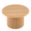 Table basse ronde en placage de bois, table basse en MDF avec base en métal, table d'appoint pour salon, salle de réception-215023182