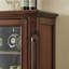 Vitrines en bois massif marron et verre