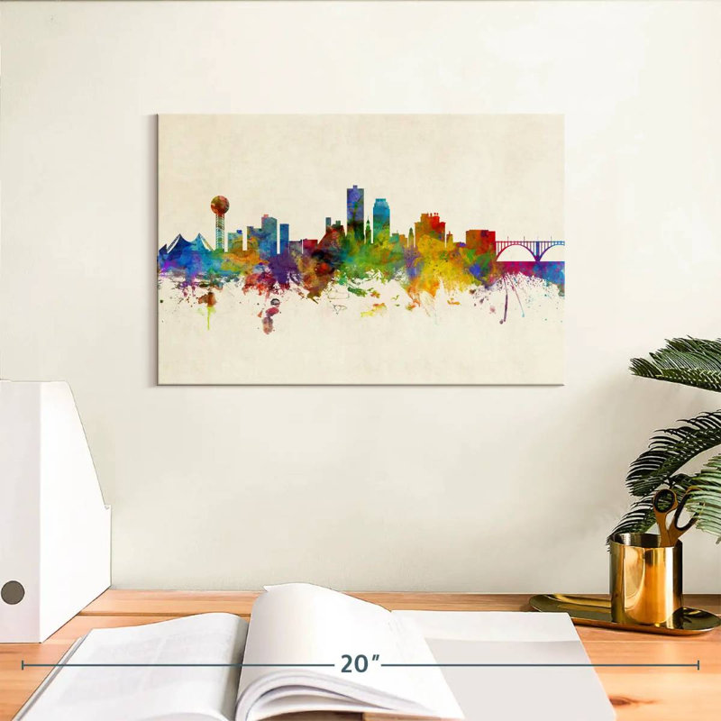 Nicci Knoxville, Tennessee Skyline III, H 8 po x l 12 po