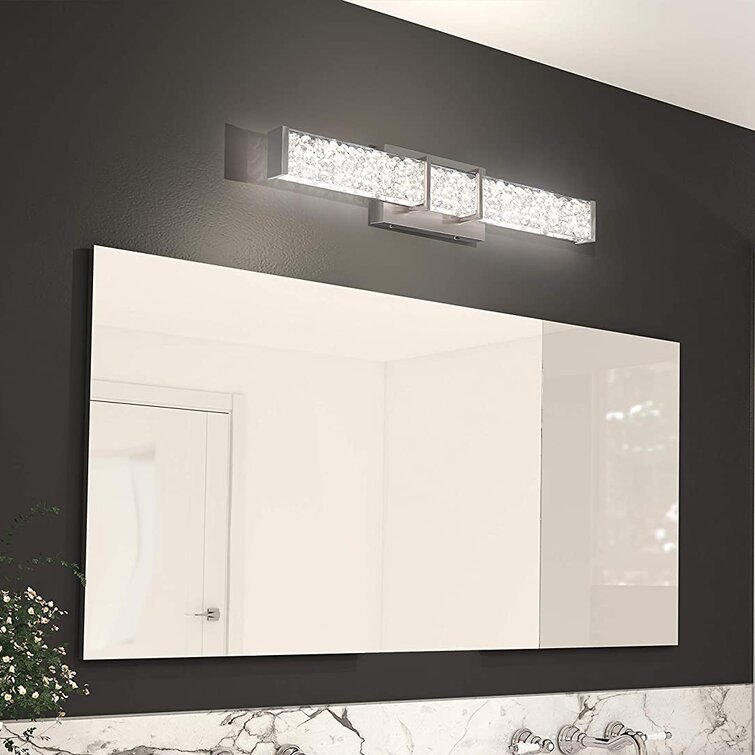 Bassick Dimmable LED Nickel Vanity Light