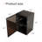 20''H Glass Display Cabinet With 2-Tier Shelves And Led Sensor Light For Living Room Game Room, Black