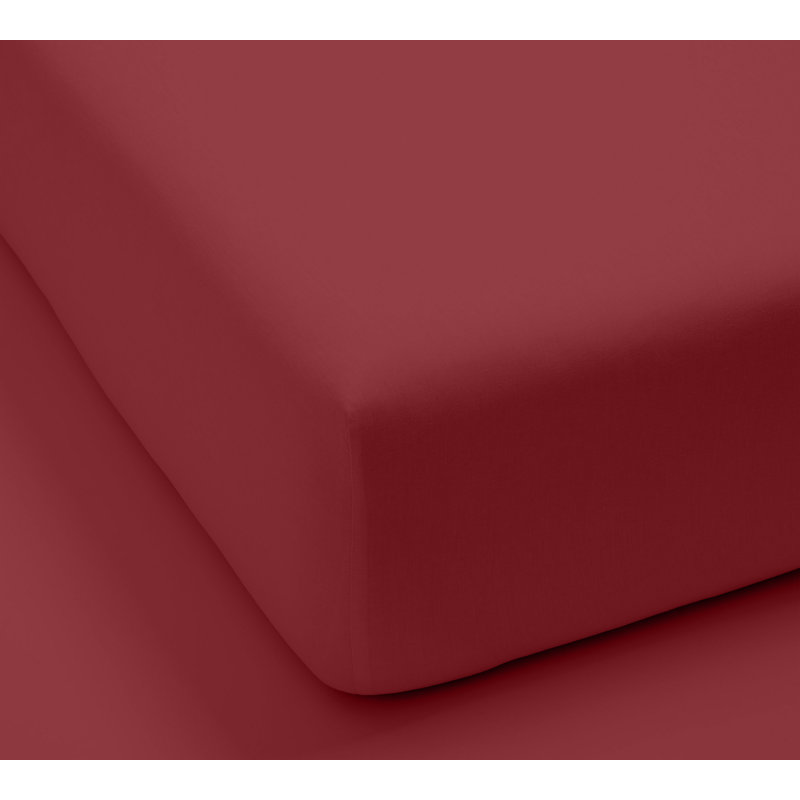 Monte Carlo Egyptian Cotton Sheet Set, Burgundy, Twin XL