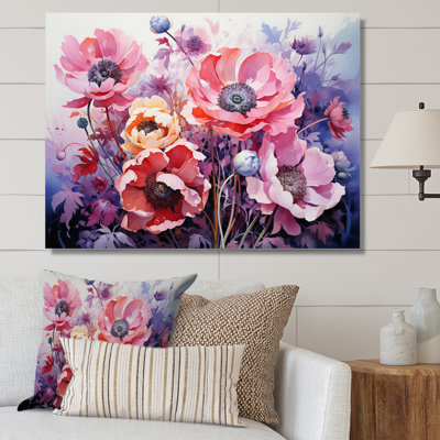 Meadow Anemone Enchantment II - Floral Wall Art Prints