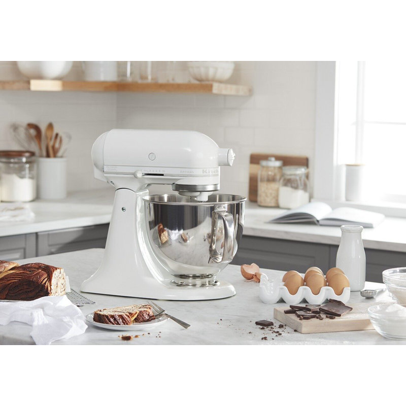 KitchenAid® Artisan® Series 5 Quart Tilt-Head Stand Mixer, White