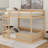 Full Over Full Wood Bunk Bed With Ladder And Guardrails-1526097760